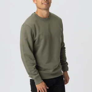 Sudadera cuello redondo - Verde militar