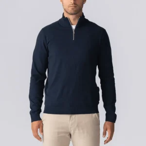 Jersey Media Cremallera - Azul Marino