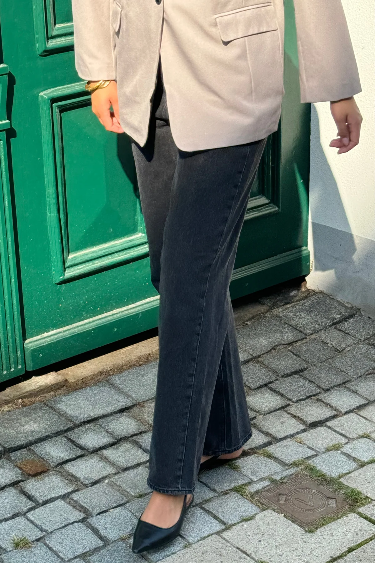 El rendimiento original de los jeans sueltos - mezclilla negra lavada - Imagen 3