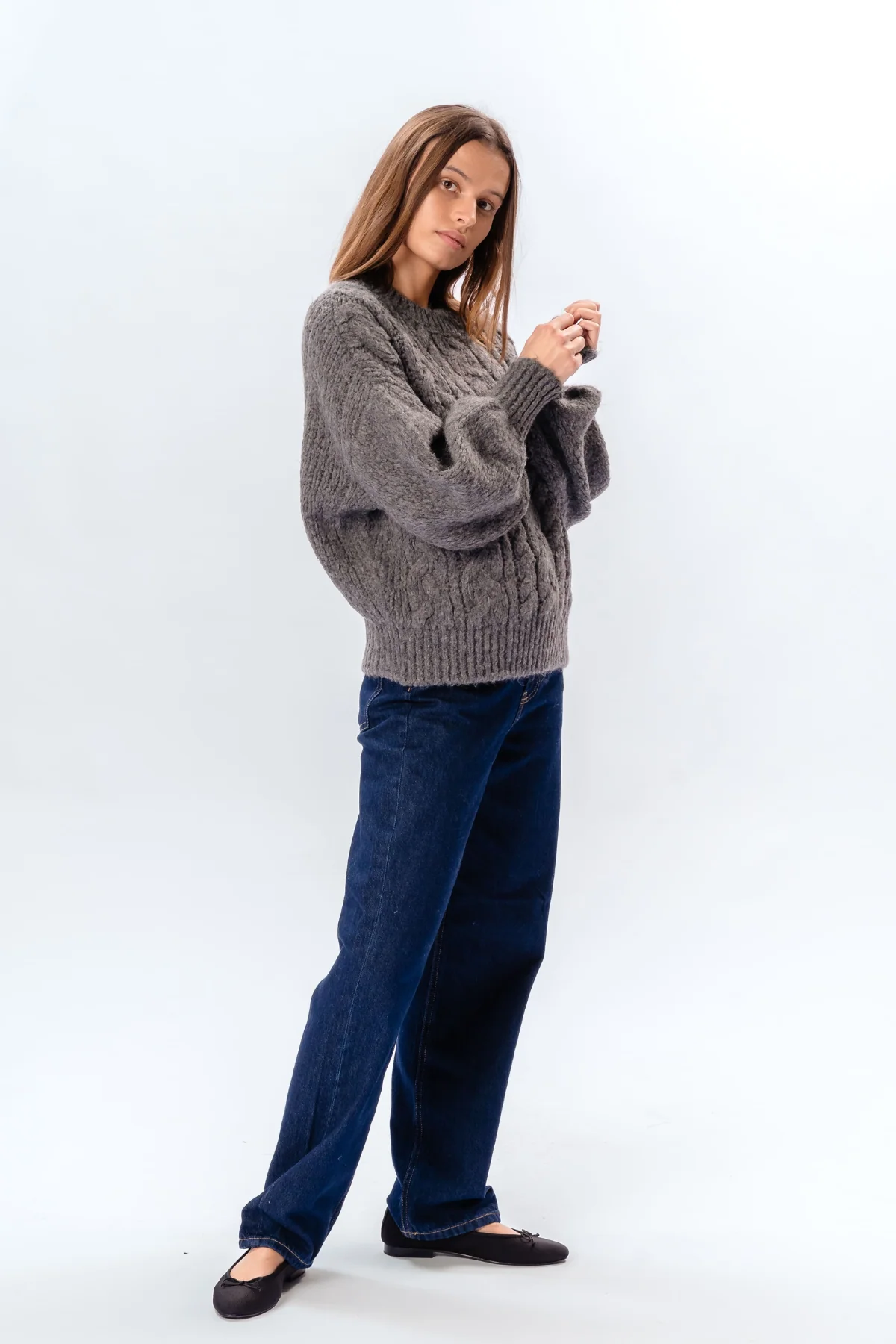 Punto de ochos Emma - Gris medio - Imagen 3