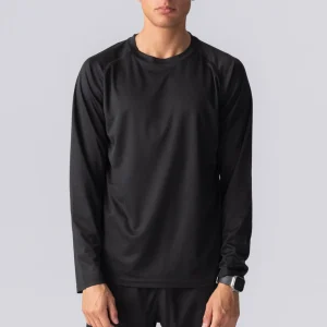 Camiseta de entrenamiento de manga larga-negro
