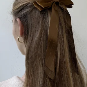 Bow Clip - Brown