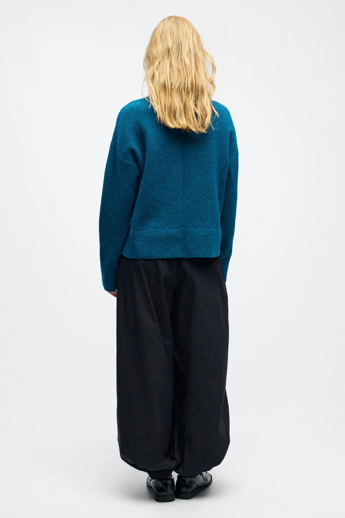 Juno O -cuello Knit - Legion Blue Melange - Imagen 4