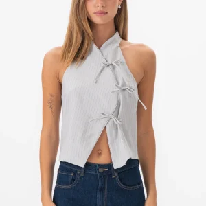 Tapa de rayas Silva - gris