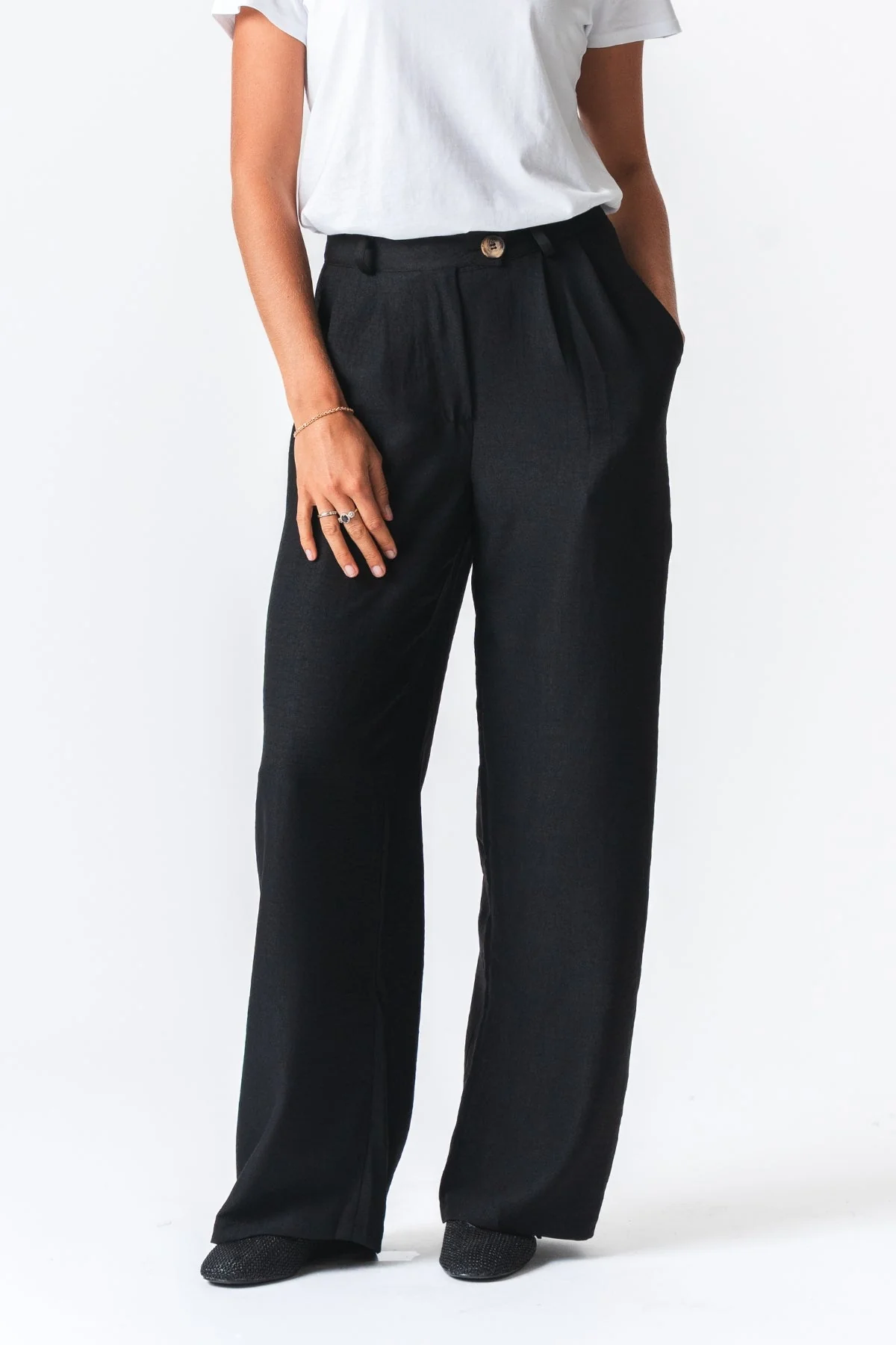 Emma Pants Suelto - negro