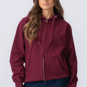 Sudadera con sudadera postal básica - Borgoña