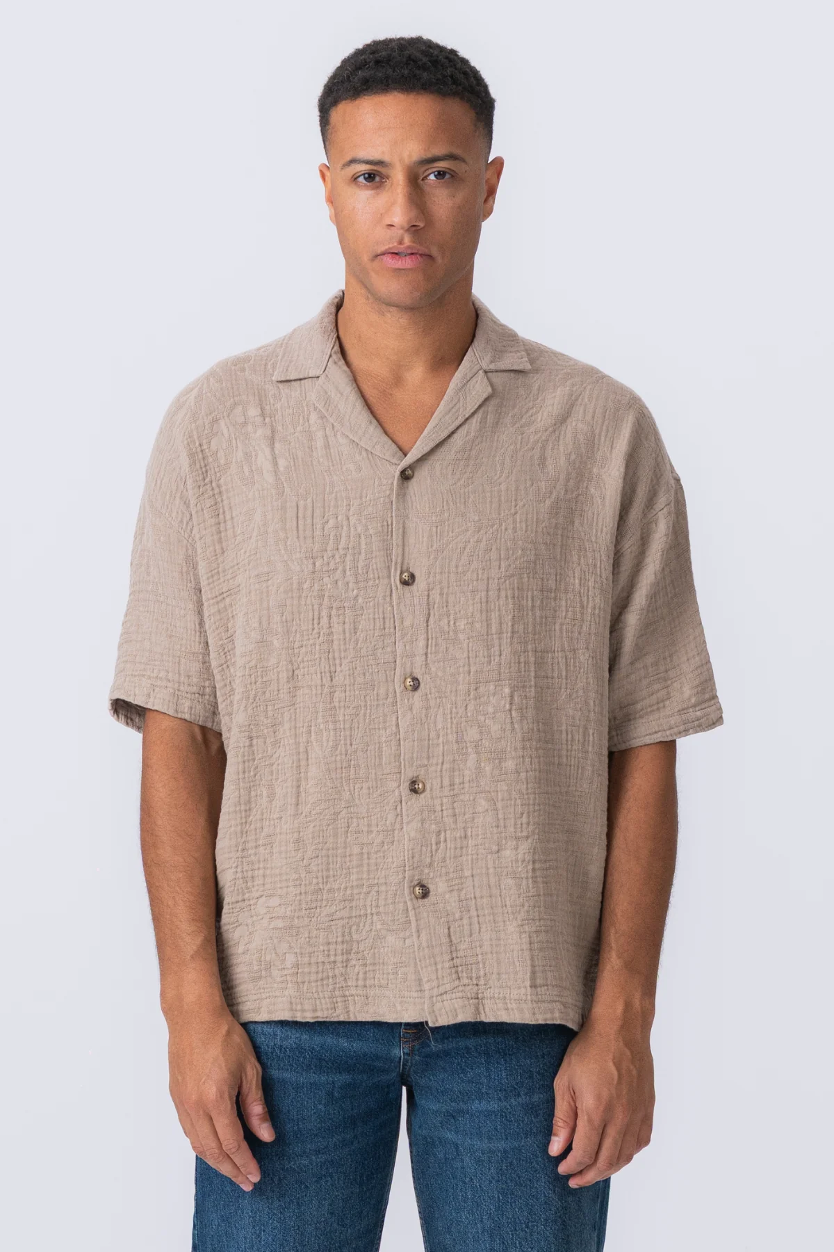 Camisa de manga corta - arena