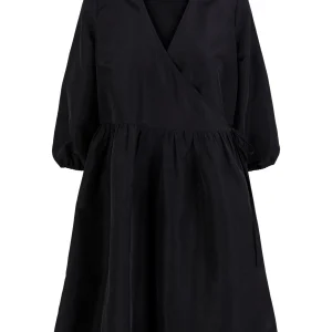 Jylla 3/4 Wrap Vestido - Negro