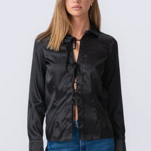 Camisa de Lucy Tie - Negro