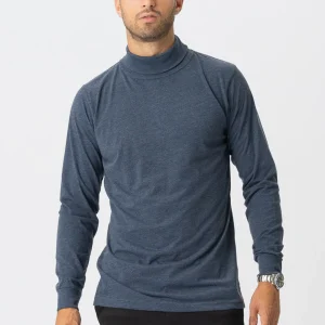 Séter de cuello en rollo - Heather Blue