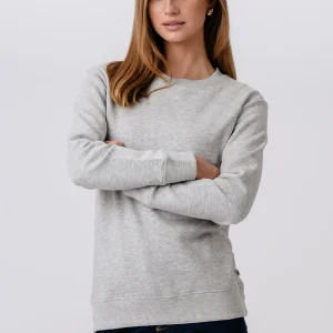 Sudadera con cuello redondo - Gris