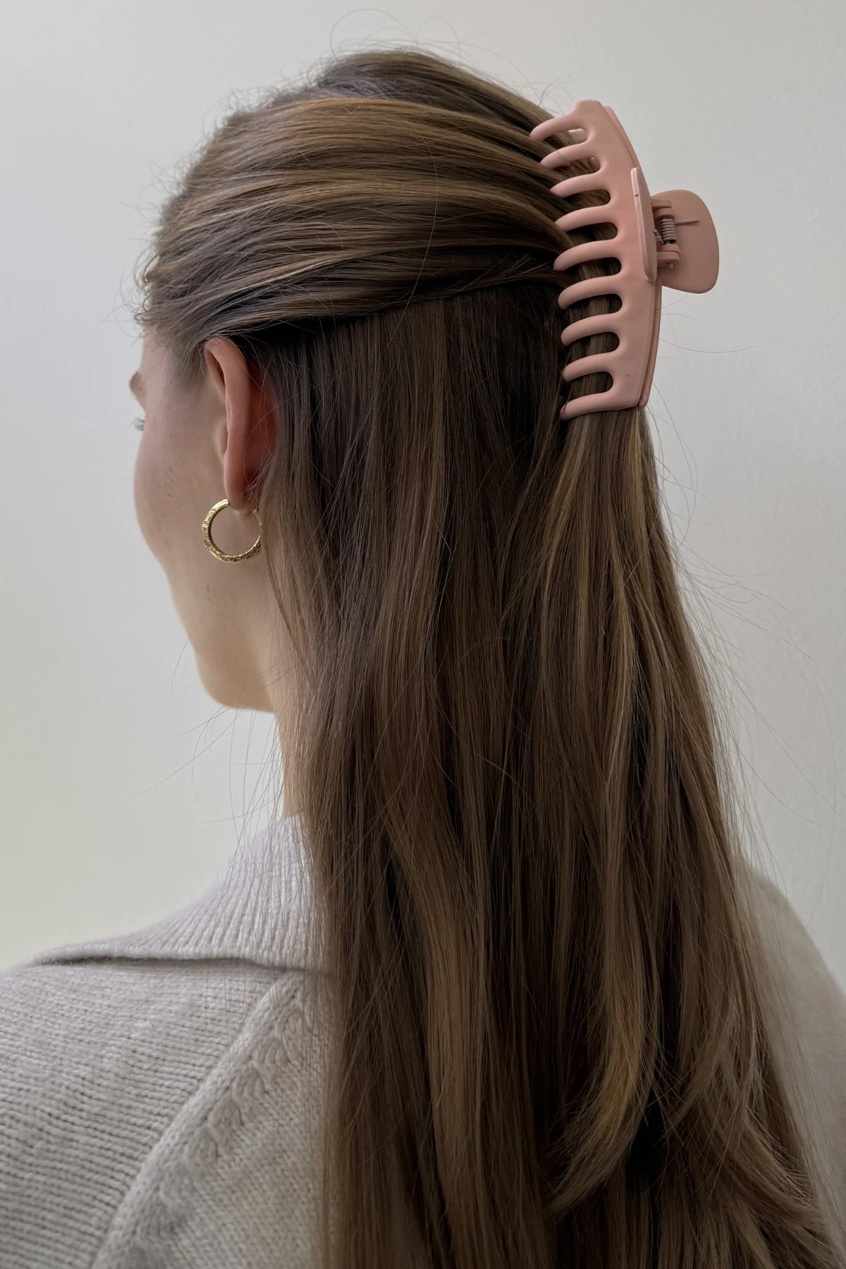 Clip de garra - Rosa claro