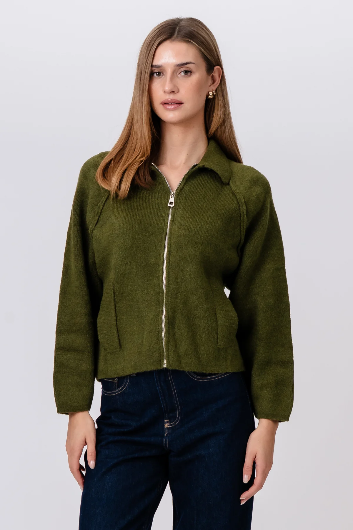 Cremallera de punto Selma - Caqui