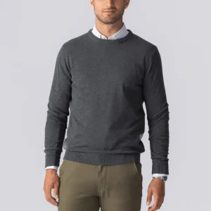 Jersey Cuello Redondo - Carbón Melange