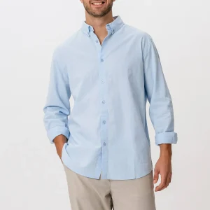 Camisa de lino - azul claro