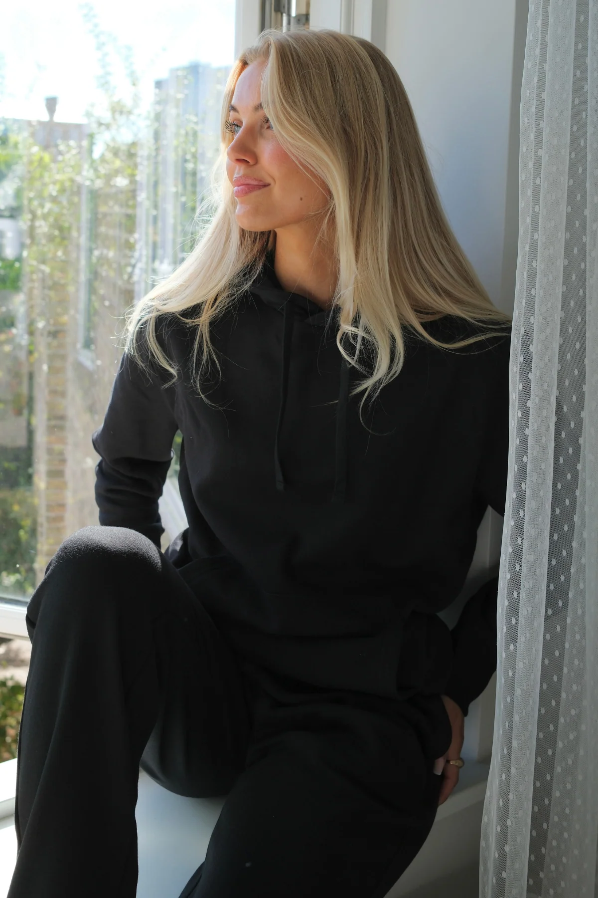 Sudadera con capucha esencial - Negro - Imagen 6