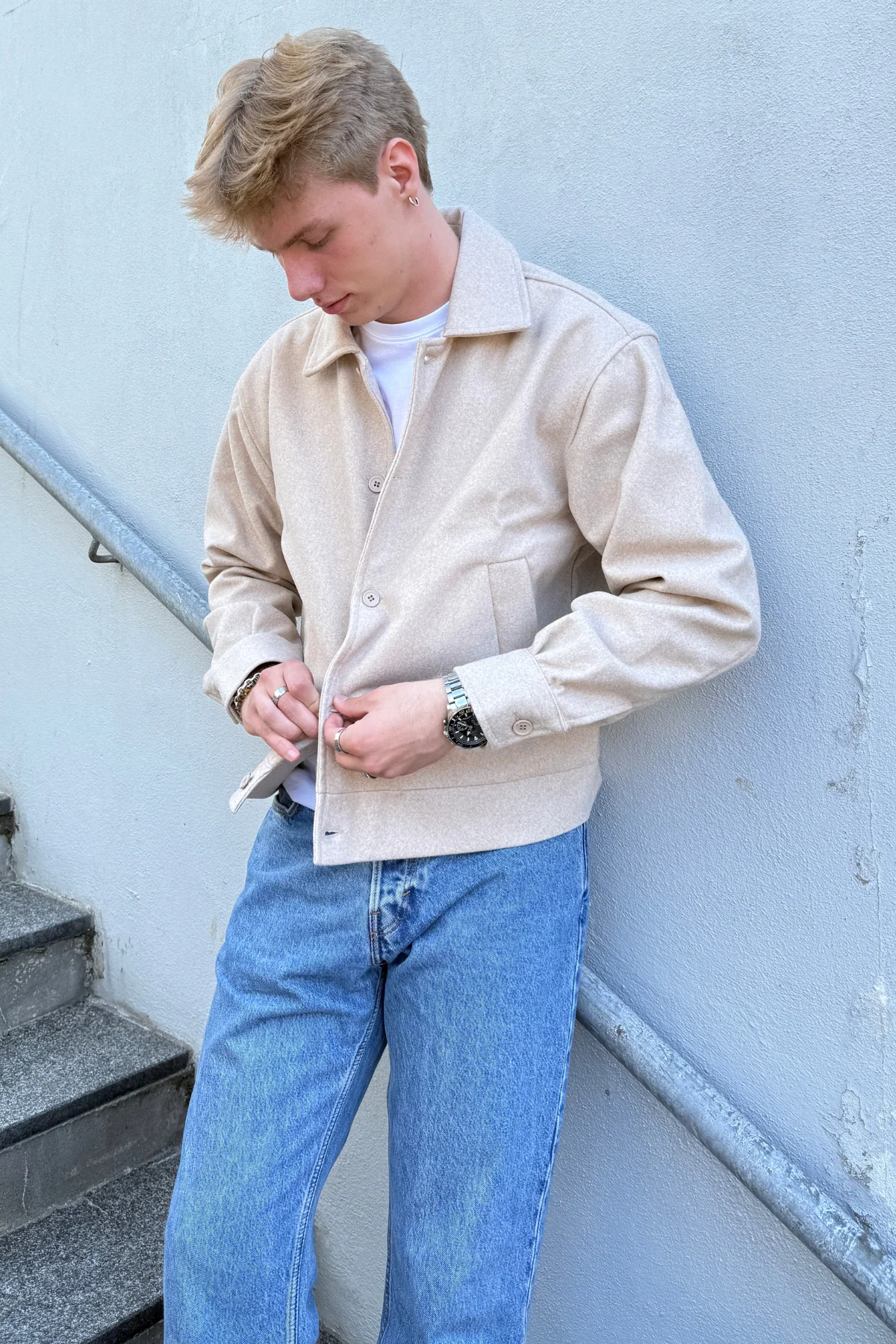 Jacket Mason - Piedra - Imagen 3