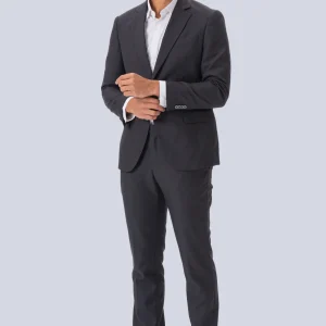 Premium Traje de un solo pecho (negro)