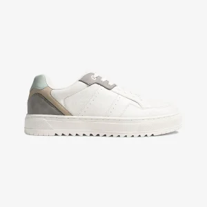 Zapatilla Clásica - Blanca/Gris/Verde