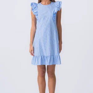 Vestido Aila - Niño azul / blanco