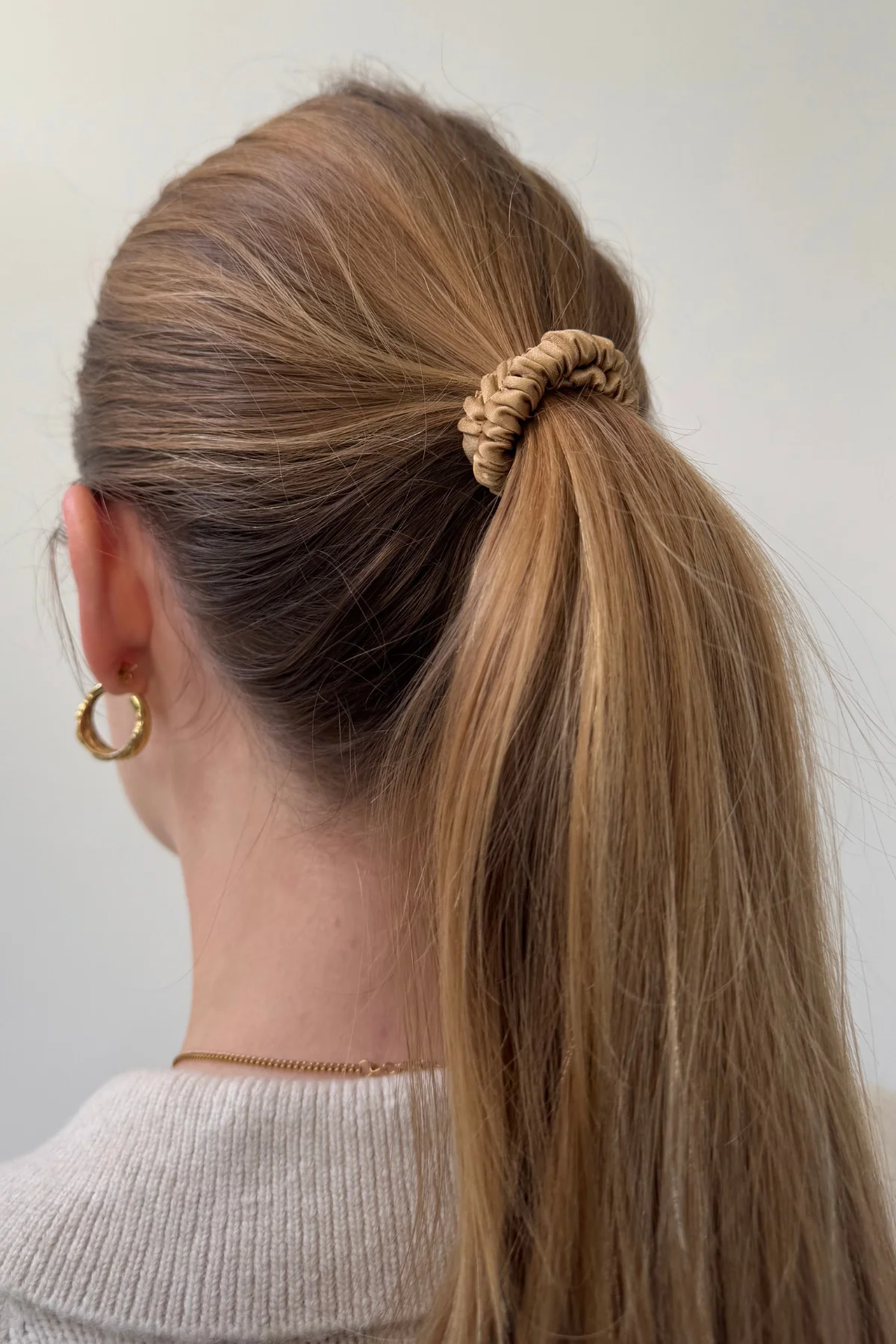 Elástica de seda - marrón