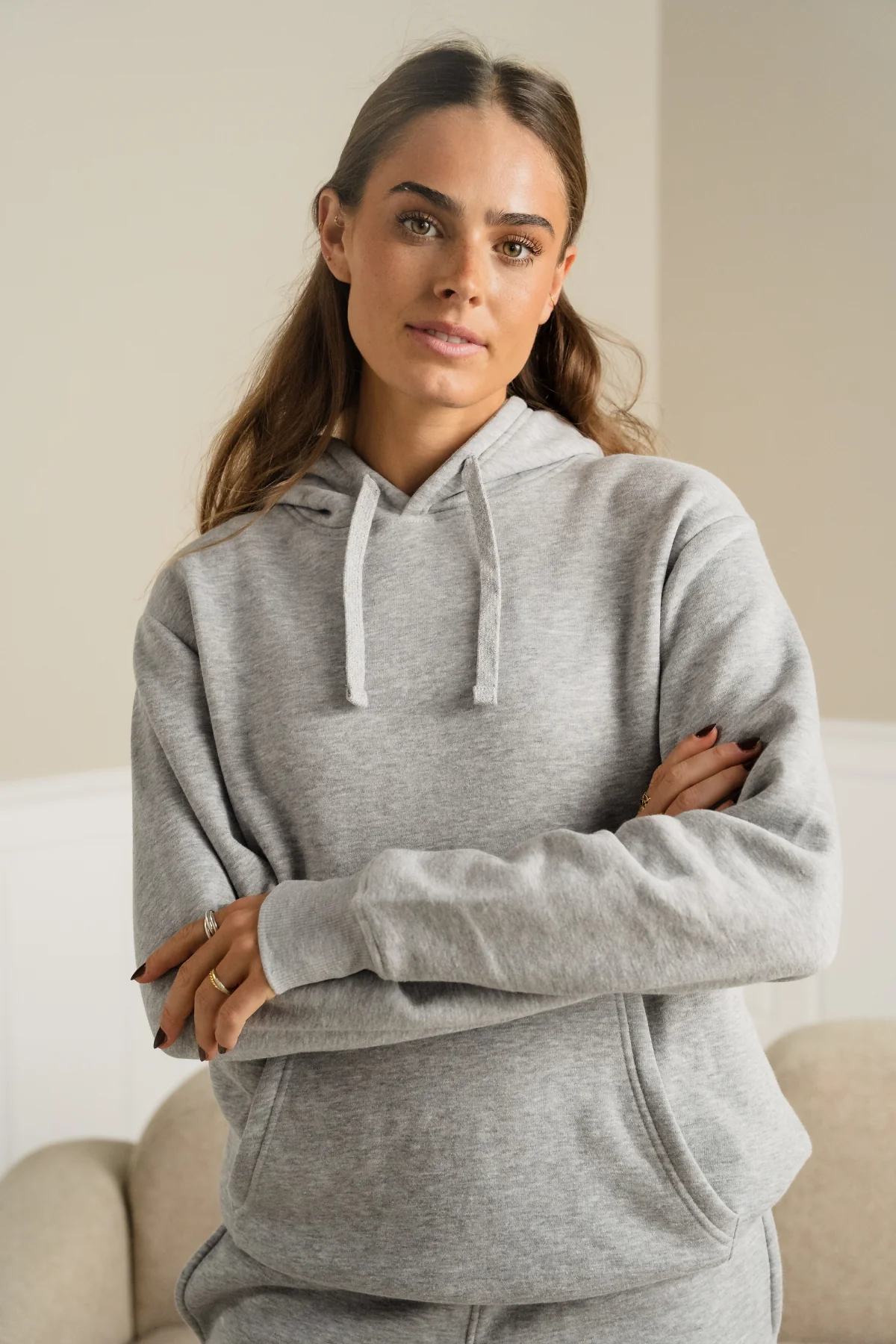 Sudadera con capucha Essential - Gris Melange - Imagen 6