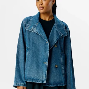 Chaqueta de mezclilla tilla gro l/s - mezclilla azul mediana