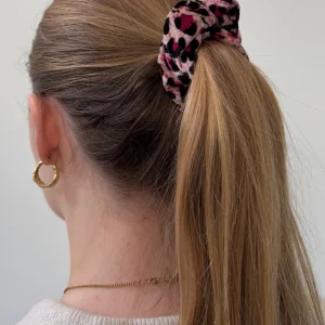 Leopard Scrunchie - Pink