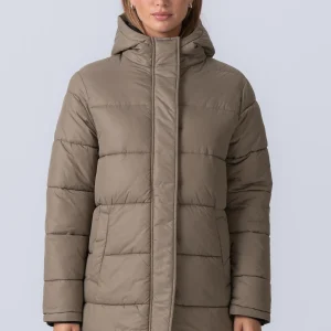 Chaqueta de tope larga - arena