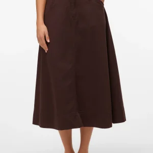 Falda de mezclilla de color Filia - Torte de chocolate