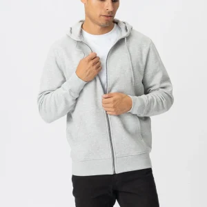 Sudadera con cremallera - Gris ceniza