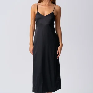 Vestido de correa de Elina - Negro