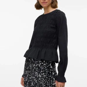 Falda corta de Bella - Plata negra