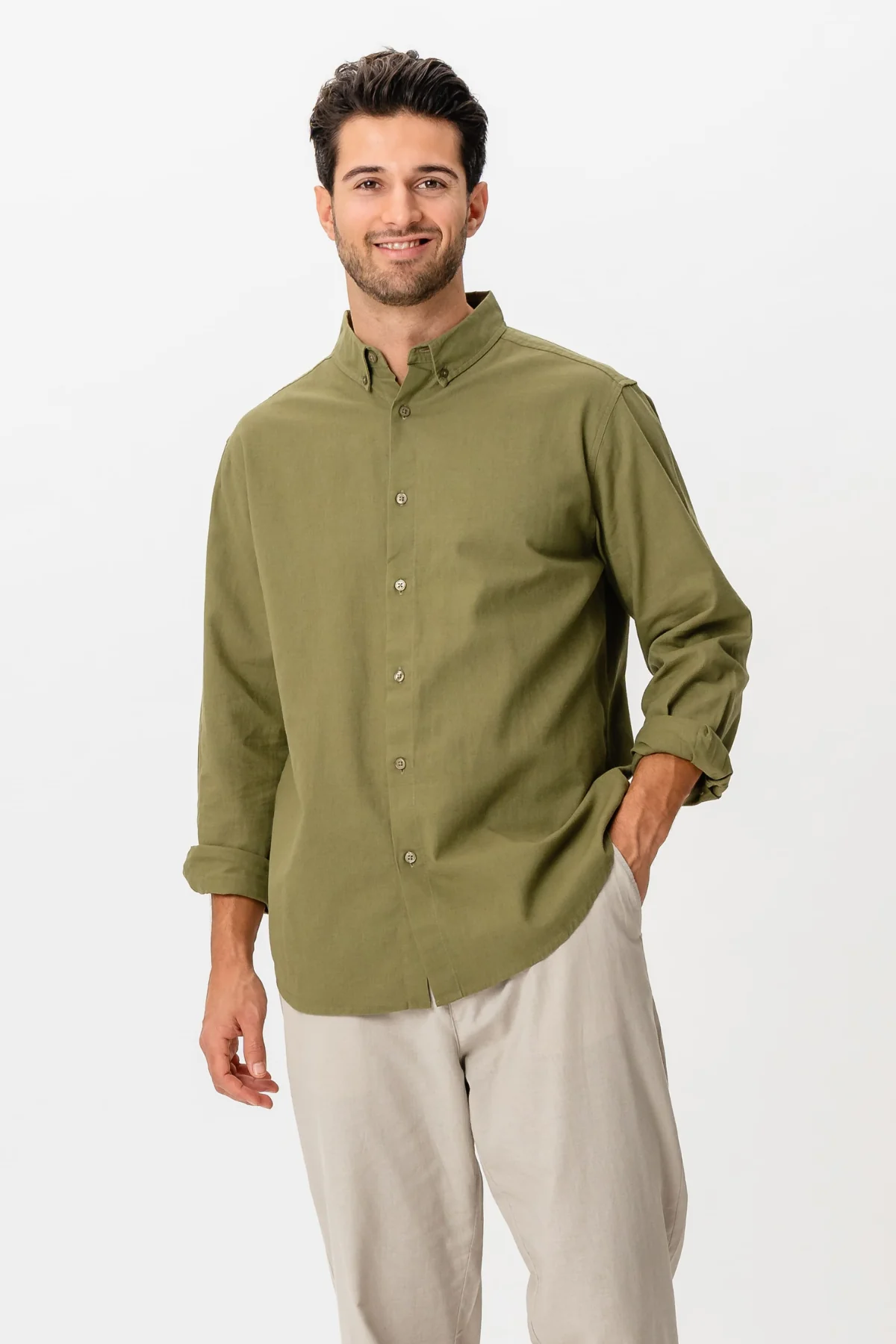 Camisa de lino - Verde
