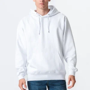Sudadera con capucha básica - blanca