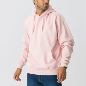 Sudadera con capucha básica - rosa