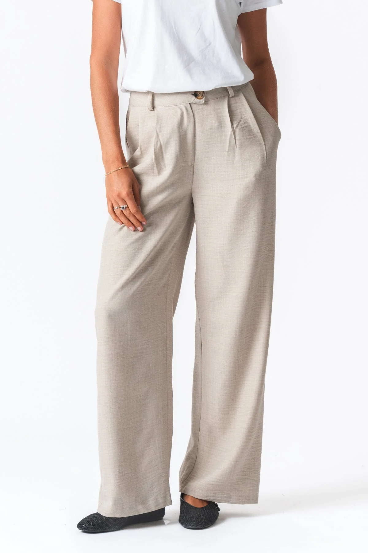 Emma Pants Suelto - beige