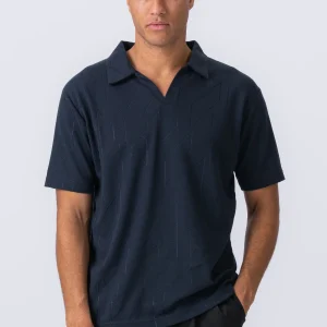 Atlas Textured Polo - Armada