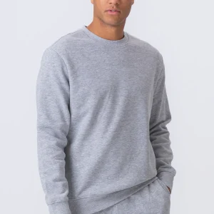 Camiseta esencial con cuello redondo - Gris Melange