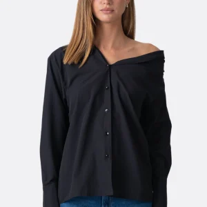 Serena Oversized Camisa - Negro
