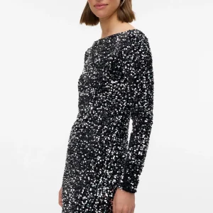 Vestido corto de Bella - Plata negra