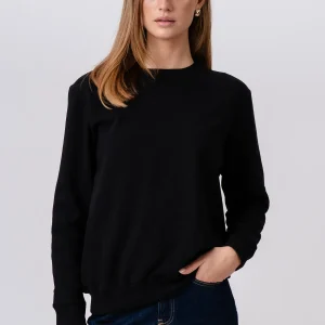 Sudadera con cuello redondo - Negro