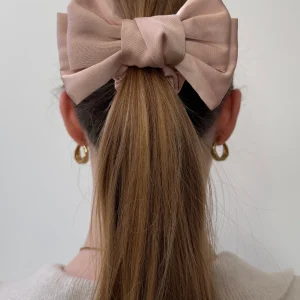Double Bow Scrunchie - Rose