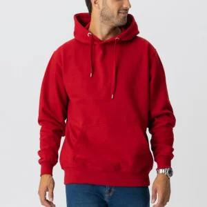Sudadera con capucha básica - rojo