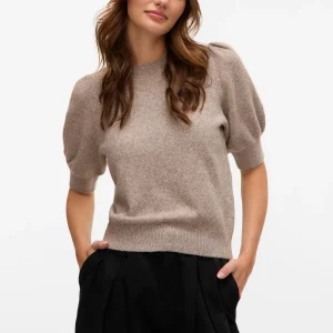 Jersey Doffy con cuello redondo - Moon Rock Melange