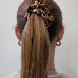 Leopard Scrunchie - Brown
