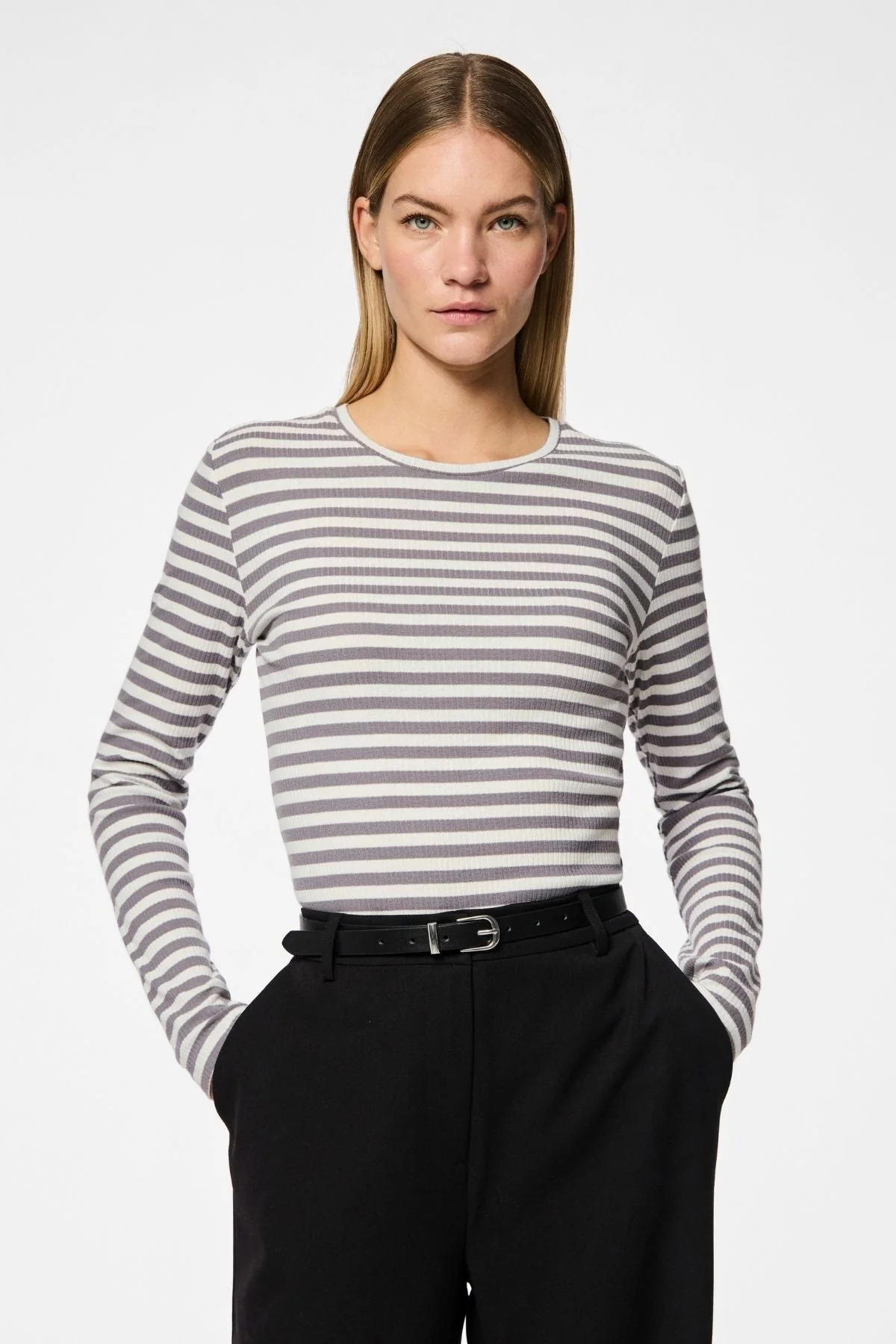 Myra Slim Cinturón - Plata negra - Imagen 3