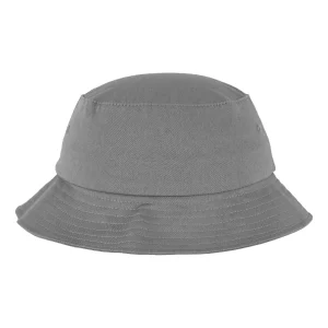 Sombrero de cubo de sarga de algodón - Gris