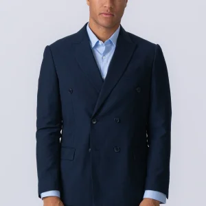 Premium Blazer de doble pecho - Marina