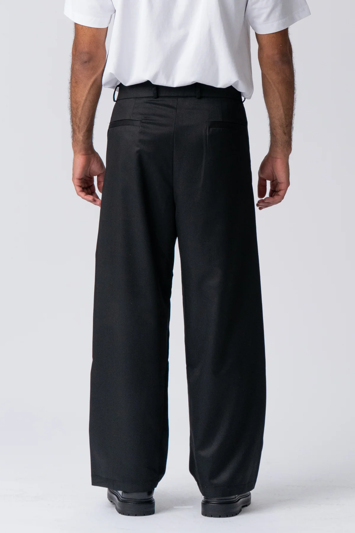 Traje ancho plisado Pants - Negro - Imagen 4